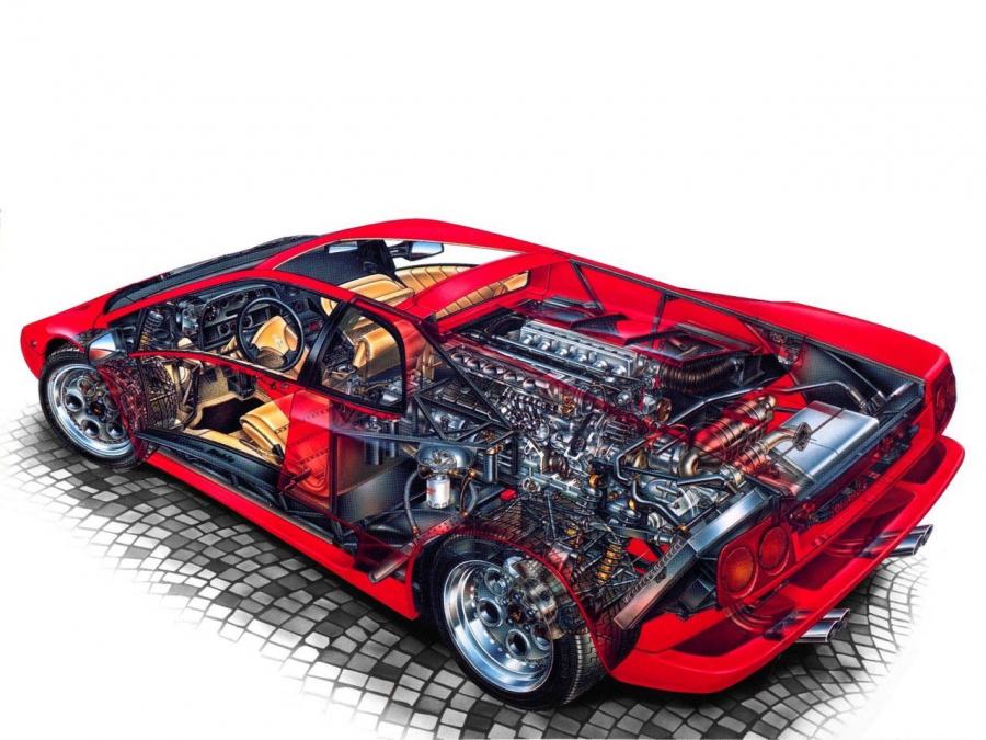  Lamborghini Diablo 1990 года  (фото 23 из 35)
